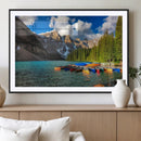 Moraine Lake 3-Panel Wall Art, Majestic Mountain and Lake by MyGreatCanvas | Canvas Wall Art Prints | Photo Prints & Wall Decor