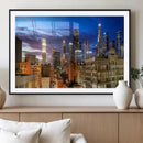 Los Angeles Night Wall Art Canvas Print
