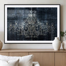 Dark Chandelier Wall Art Canvas Print by MyGreatCanvas | Canvas Wall Art Prints | Photo Prints & Wall Decor