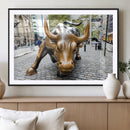 Charging Bull Wall Art Canvas Print