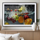 Kithen Vegetables World Wall Art Canvas Print