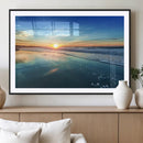 Blue Sky and Beach Wall Art Canvas Print