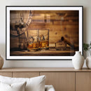 Rustic Whiskey and Barrel Canvas Print by MyGreatCanvas | Canvas Wall Art Prints | Photo Prints & Wall Decor
