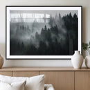 Foggy Forest Wall Art Canvas Print | 3 Panel Large Misty by MyGreatCanvas | Canvas Wall Art Prints | Photo Prints & Wall Decor