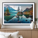 Crystal Clear Lake Wall Art | Mountains Wall Art Canvas | 3 by MyGreatCanvas | Canvas Wall Art Prints | Photo Prints & Wall Decor