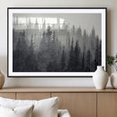 Misty Forest Canvas Wall Art – Monochrome Triptych Pine Tree by MyGreatCanvas | Canvas Wall Art Prints | Photo Prints & Wall Decor