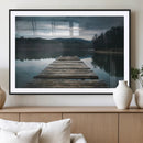 Wooden Bridge Near Lake Wall Art Canvas Print by MyGreatCanvas | Canvas Wall Art Prints | Photo Prints & Wall Decor