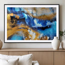 Blue Orange Marble Fluid Effect Canvas Wall Art Print by MyGreatCanvas | Canvas Wall Art Prints | Photo Prints & Wall Decor