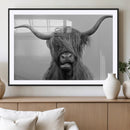 Texas Cow Wall Art Canvas, Texas Longhorn Cattle Canvas by MyGreatCanvas | Canvas Wall Art Prints | Photo Prints & Wall Decor