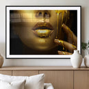 Gold and Women Wall Art Canvas Print by MyGreatCanvas | Canvas Wall Art Prints | Photo Prints & Wall Decor