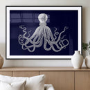 Blue Octopus Wall Art Canvas Print by MyGreatCanvas | Canvas Wall Art Prints | Photo Prints & Wall Decor