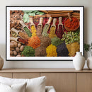 Herbs and Spices Art Canvas Print for Kitchen Kitchen,