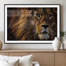 Mighty Lion Wall Art Canvas Print – Majestic Animal Portrait by MyGreatCanvas | Canvas Wall Art Prints | Photo Prints & Wall Decor