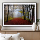 Foggy Forest Wall Art Landscape Canvas Print