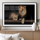 Lion Canvas Wall Art – Majestic Animal Print Artwork for by MyGreatCanvas | Canvas Wall Art Prints | Photo Prints & Wall Decor