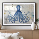 Octopus Canvas Wall Art | Coastal Marine Life Artwork for by MyGreatCanvas | Canvas Wall Art Prints | Photo Prints & Wall Decor