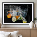 Kitchen Wall Art, Kitchen Fruits Art Canvas Print