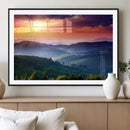 Mountain and Sunset Wall Art Canvas Print by MyGreatCanvas | Canvas Wall Art Prints | Photo Prints & Wall Decor