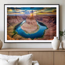 Sunset on the Horseshoe Bend Grand Canyon, Horseshoe Bend by MyGreatCanvas | Canvas Wall Art Prints | Photo Prints & Wall Decor