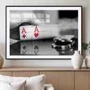 Aces Poker Art Poker Game Wall Art Canvas Print by MyGreatCanvas | Canvas Wall Art Prints | Photo Prints & Wall Decor