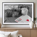 Poker Game Cards Wall Art Canvas, Multi Panel Wall Art