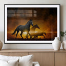 Horse Wall Art Canvas Print, Multi Panel Animal Canvas Print