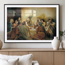 Last Supper Wall Art Canvas Print, Framed Jesus Painting Art