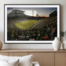 Oregon Stadium Canvas Wall Art - Captivating Game Day Scene