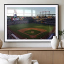 Colorado Rockies Coors Field Wall Art Canvas Print - MLB