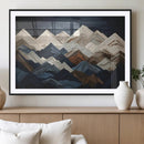 Rustic Mountain Landscape Wall Art Canvas Print – Framed 3D