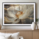 Gold Floral Wall Art Canvas Print, Framed Modern Flower Art by MyGreatCanvas | Canvas Wall Art Prints | Photo Prints & Wall Decor