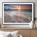 Sunset Beach Wall Art – Soothing Coastal Landscape, Ready to by MyGreatCanvas | Canvas Wall Art Prints | Photo Prints & Wall Decor