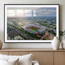 Old Trafford Manchester United Stadium Wall Art Canvas Print