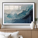 Ocean Wave Canvas Wall Art Print – Coastal Living Room Large