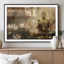 Zen Buddha Wall Art Canvas Print | Peaceful Meditation Decor