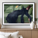 Decadent Girl by Ramon Casas Wall Art Canvas Print, Framed