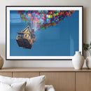 Carl Fredricksen, Up Movie Wall Art, Balloons Wall Art, Air