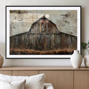 Rustic Barn Wall Art | Farmhouse Wall Decor Canvas Print |