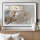 Barn Owl Wall Art | Watercolor Canvas Print | Perfect for