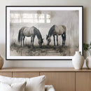 Chines Ink Style Vintage Horses Wall Art Canvas Print for by MyGreatCanvas | Canvas Wall Art Prints | Photo Prints & Wall Decor
