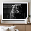 Bear Canvas Print | Wildlife Wall Art for Cabin Decor |