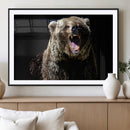 Grizzly Bear Canvas Print | Wildlife Wall Art for Cabin by MyGreatCanvas | Canvas Wall Art Prints | Photo Prints & Wall Decor