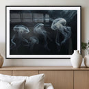 Jellyfish Wall Art Canvas Print, Elegant Wall Decor
