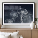 Jellyfish Wall Art Canvas Print, Modern Abstract Jellyfish
