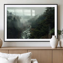 Misty Forest Wall Art | Ready to Hang and Framed | Tranquil