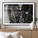 Winter Horse Snow Wall Art Canvas Print