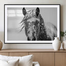 Western Wall Art | Black and White Winter Horse Wall Art | by MyGreatCanvas | Canvas Wall Art Prints | Photo Prints & Wall Decor