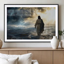 Jesus Walking Water Wall Art – Inspirational Christian