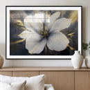White Flower Wall Art Canvas Print | Ready to Hang |