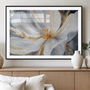 White and Gold Floral Canvas Wall Art - Framed and Ready to by MyGreatCanvas | Canvas Wall Art Prints | Photo Prints & Wall Decor